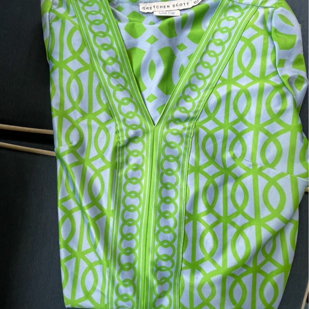 ⚓️ Gretchen Scott Dress Purple/Green XSM - Picture 8 of 11